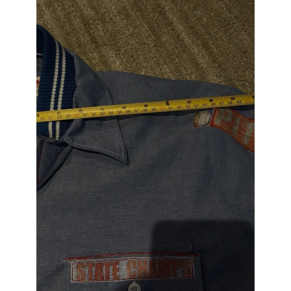 Reworked Vintage Dickies Baseball Shirt‎ Pittsburgh Pitbulls 1960 Patch L